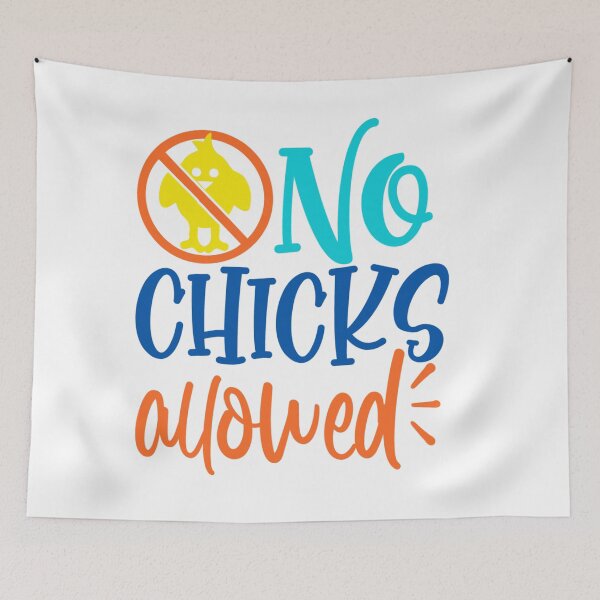 Item preview, No chicks allowed designed and sold by Gile-Shop.