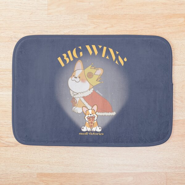 Item preview, Small Victories Equal to Big Wins - Cheeky Corgi King Pizza designed and sold by XEENYEE.