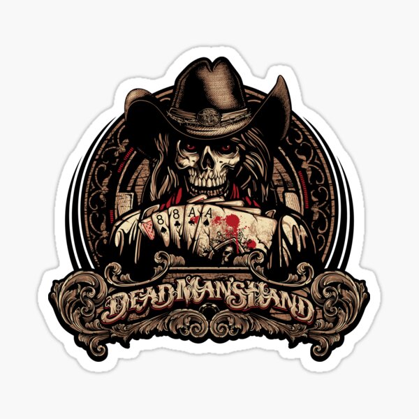 Dead Man's Hand Sticker for Sale by Joel Jensen