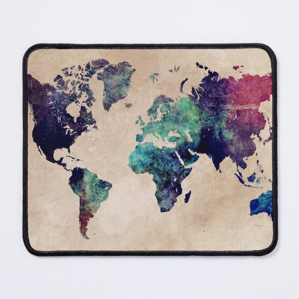 Item preview, World Map cold World designed and sold by JBJart.