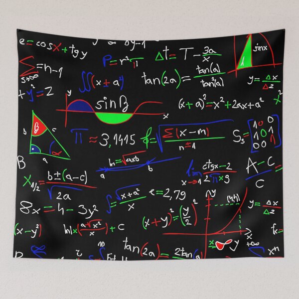 Item preview, Handwritten Math Formulas | Algebra Formulas Collage designed and sold by EngineersArt.