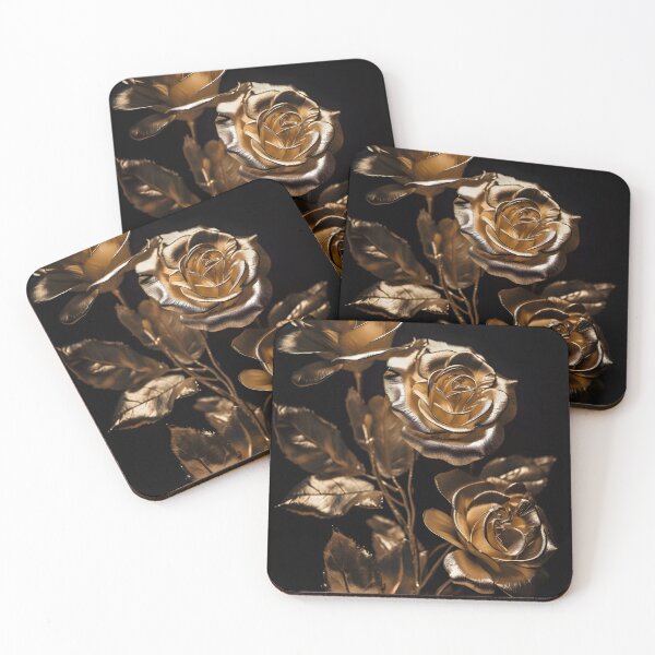 Item preview, Golden Roses at Night designed and sold by Digital Dreamscape Artistry.