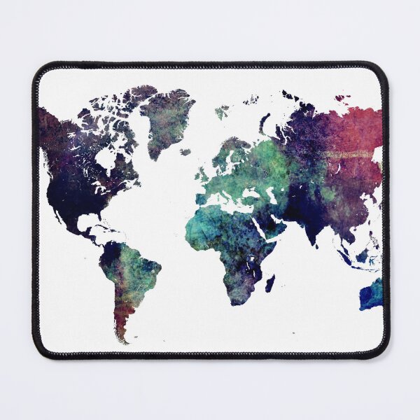 Item preview, Map world art after Ice age #map #worldmap designed and sold by JBJart.