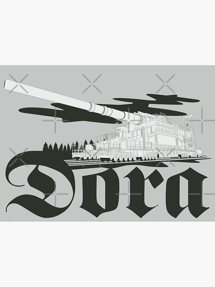 German super-heavy railway gun Dora (Schwerer Gustav) Poster for Sale by  FAawRay