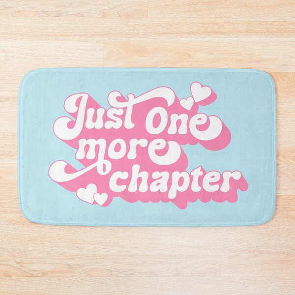 Item preview, Just One More Chapter - Cute Bookworm Quote Pastel Pink Retro Typography designed and sold by Cawaiico.