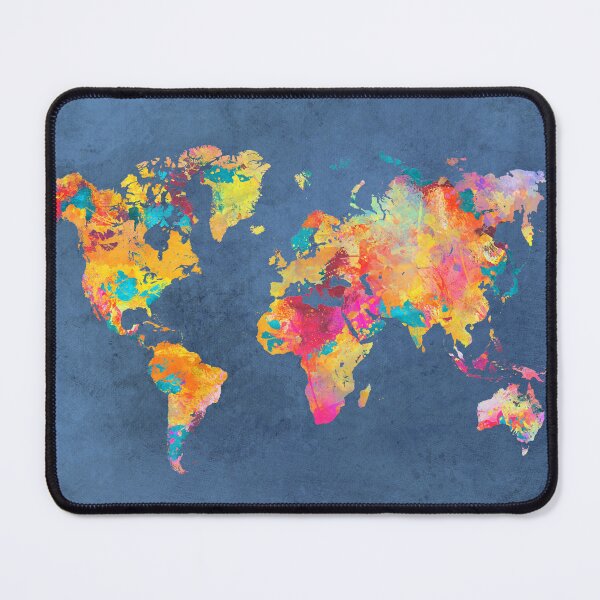 Item preview, blue world map #map #worldmap designed and sold by JBJart.