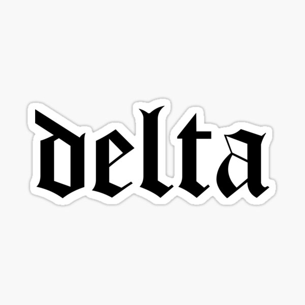Item preview, delta gothic designed and sold by millenialthink.