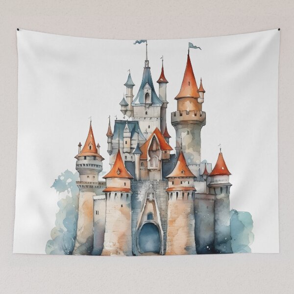 Item preview, watercolor castle designed and sold by NickLivin.