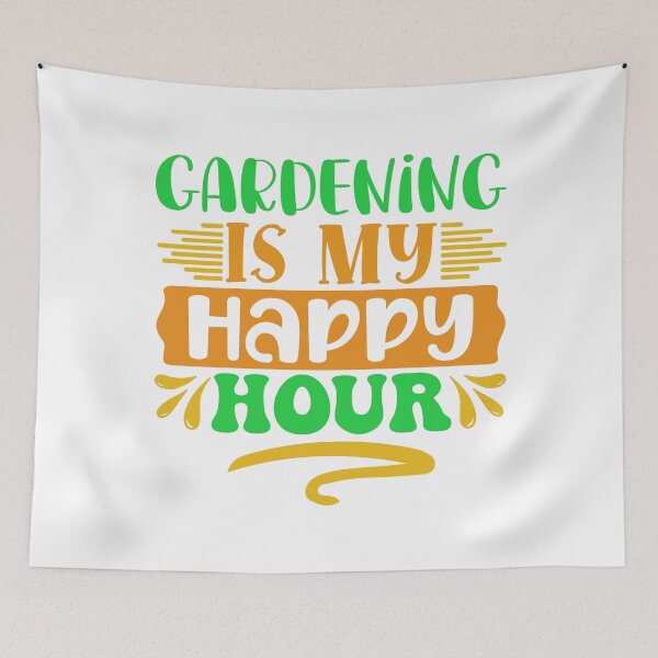 Item preview, Gardening Is My Happy Hour designed and sold by GrumpyFella.