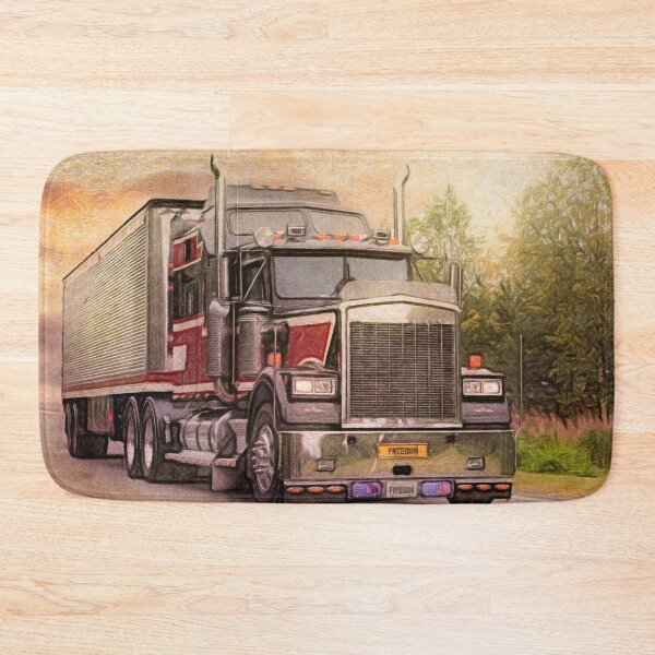 Item preview, Classic American Semi Trailer Truck Trucking on Highway designed and sold by Taina Sohlman.