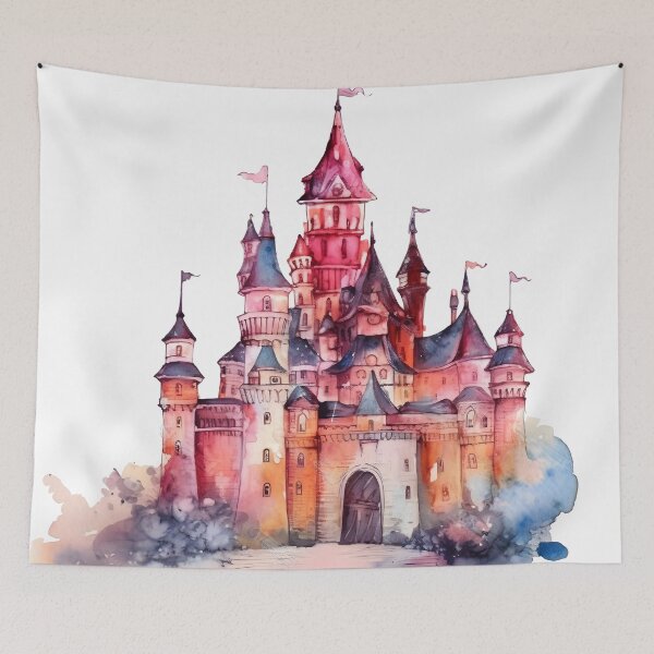 Item preview, watercolor castle designed and sold by NickLivin.