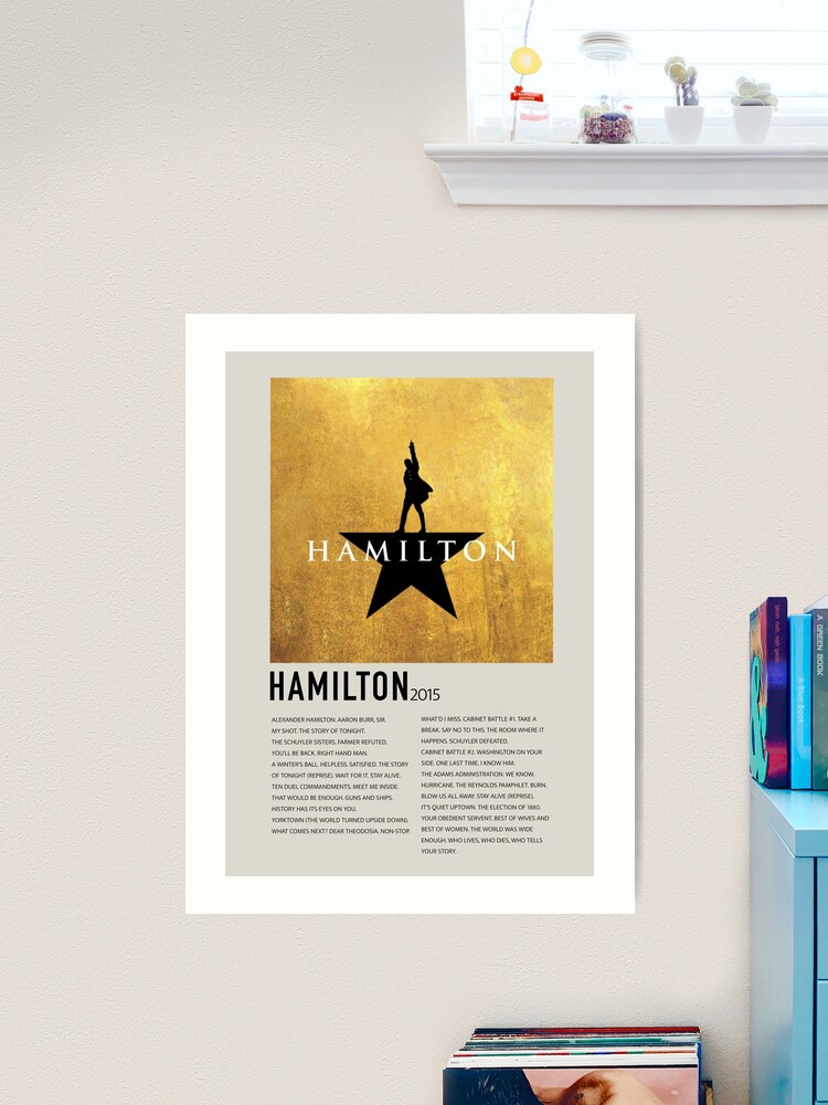 Hamilton off broadway poster best sale