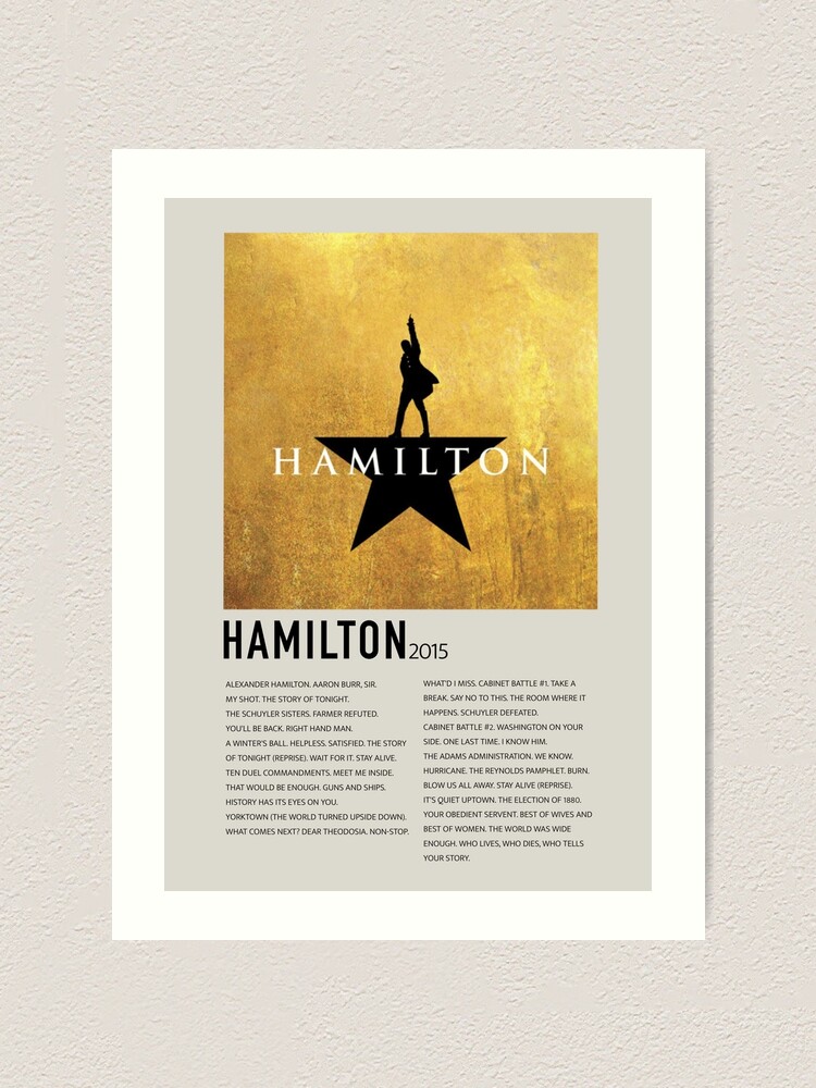 Hamilton The Musical Soundtrack Hamilton Soundtrack Album Cover