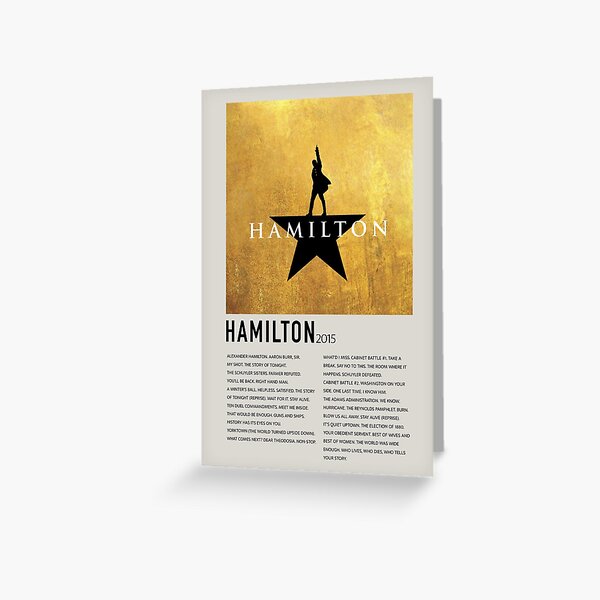 Item preview, Hamilton Musical Soundtrack  designed and sold by tea-rex23.