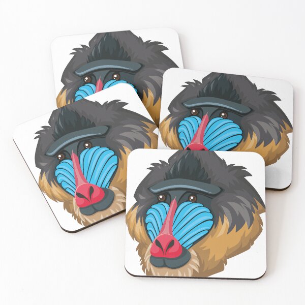 Item preview, Overall, the mandrill monkey design is a beautiful and stunning representation of this unique and adorable species. designed and sold by TrendsDesign	 ⭐⭐⭐⭐⭐.