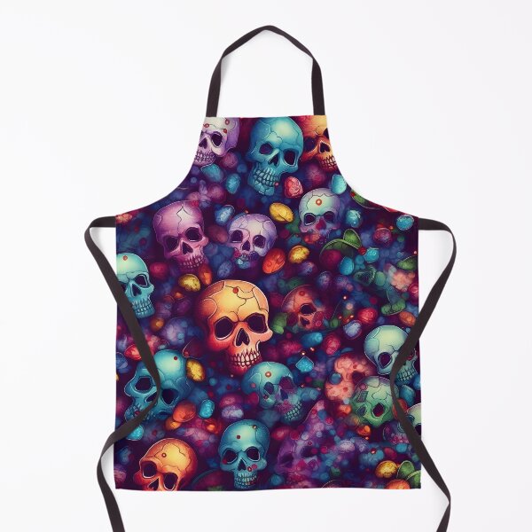 Artikelvorschau, Colorful Skulls Pattern entworfen und verkauft von Apeful.