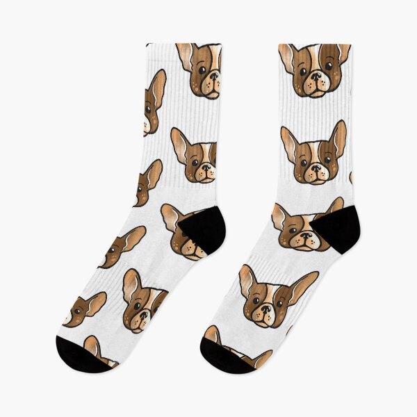 Item preview, French Bull dog face designed and sold by cheekyfoxart.