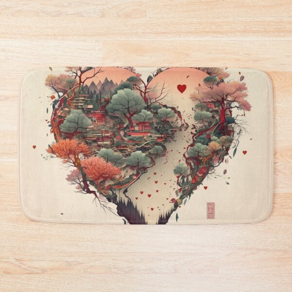 Item preview, Heart with Cherry Blossom Bonsai designed and sold by BeachBumPics.