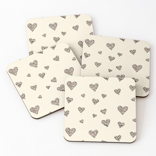 Item preview, Leopard Print Heart Pattern - Animal Print Cheetah Spot Love Hearts designed and sold by inspirationzgal.