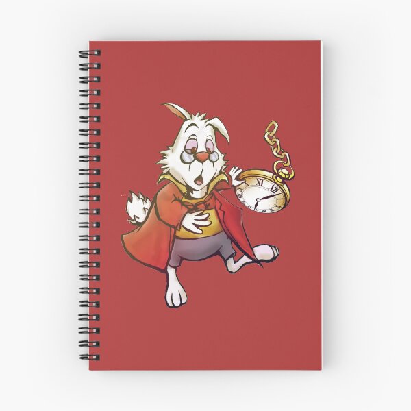 Item preview, Alice in wonderland white rabbit clock print designed and sold by Rubyslemons321.