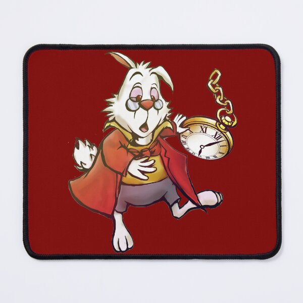 Item preview, Alice in wonderland white rabbit clock print designed and sold by Rubyslemons321.