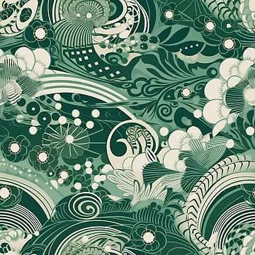 Artwork thumbnail, Wind Element Pattern by RooArtistry