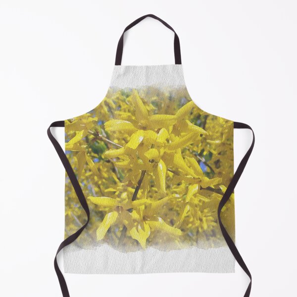 Item preview, Happy spring vibrant forsythias Digital Watercolor original artwork designed and sold by paragonDesign28.