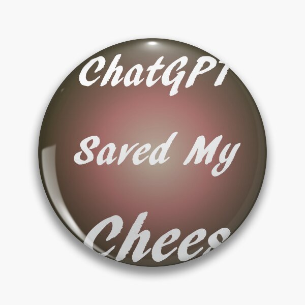 Item preview, AI and ChatGPT is my Hear for Dark Gunmetal  Cheese designed and sold by TechsQuickArt.