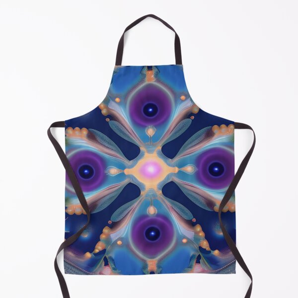 Item preview, Cosmic Fractal Medley: Blue, Purple, Interstellar Dance,Peacock Feather Inspired Abstract Design Pattern designed and sold by iDWebArt.