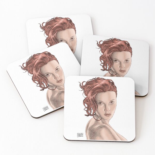 Item preview, Scarlett Johansson illustration sketch style with color designed and sold by monkycl.