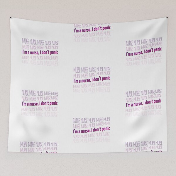 Item preview, I'm a nurse, I don't panic Funny Nurse Quote  designed and sold by AnsykD.