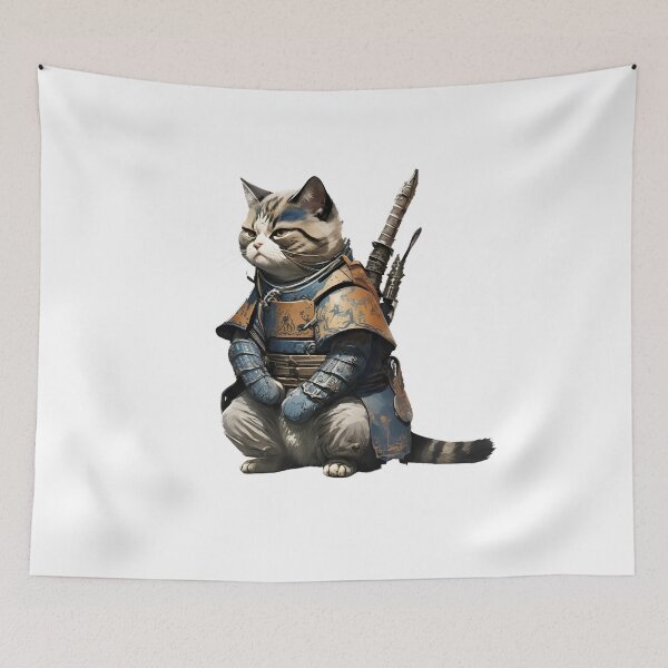 Item preview, Beautiful Samurai Cat designed and sold by ekachar.