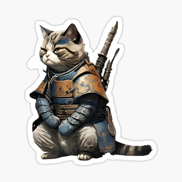 Item preview, Beautiful Samurai Cat designed and sold by ekachar.