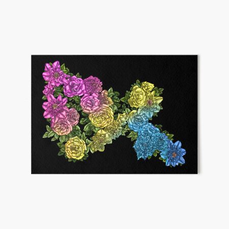 Clematis and Roses Pan 2023 Art Board Print