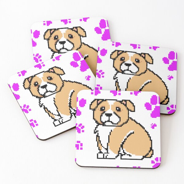 Item preview, cute doggo patterns magenta  designed and sold by Chaoticzarts.