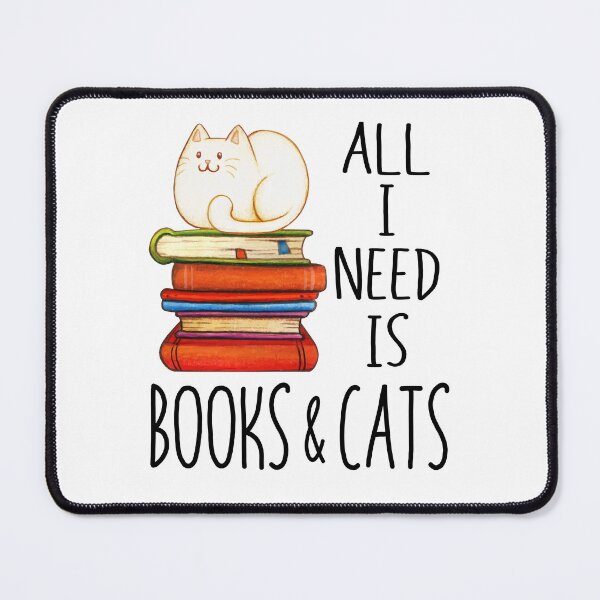 Item preview, All I Need Is Books & Cats designed and sold by SunsetGloww.