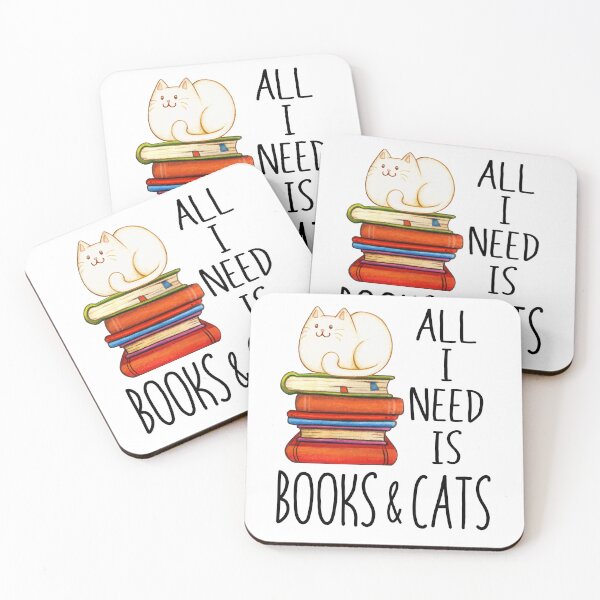 Item preview, All I Need Is Books & Cats designed and sold by SunsetGloww.