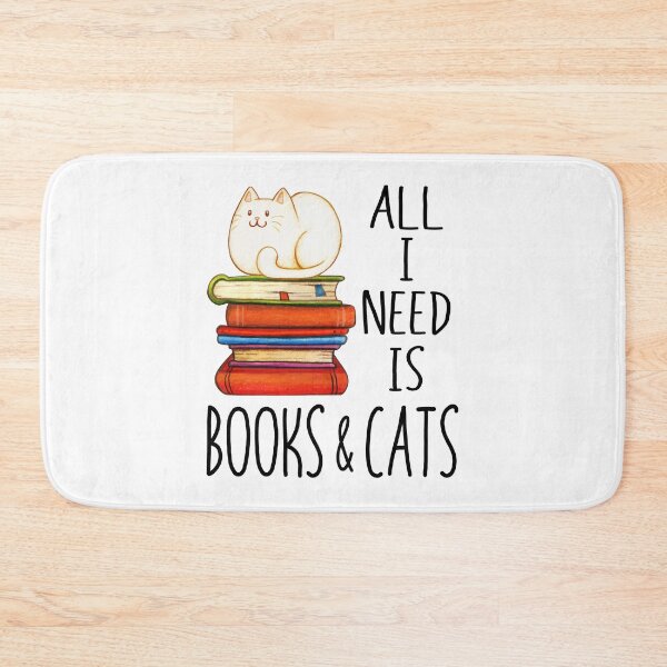 Item preview, All I Need Is Books & Cats designed and sold by SunsetGloww.