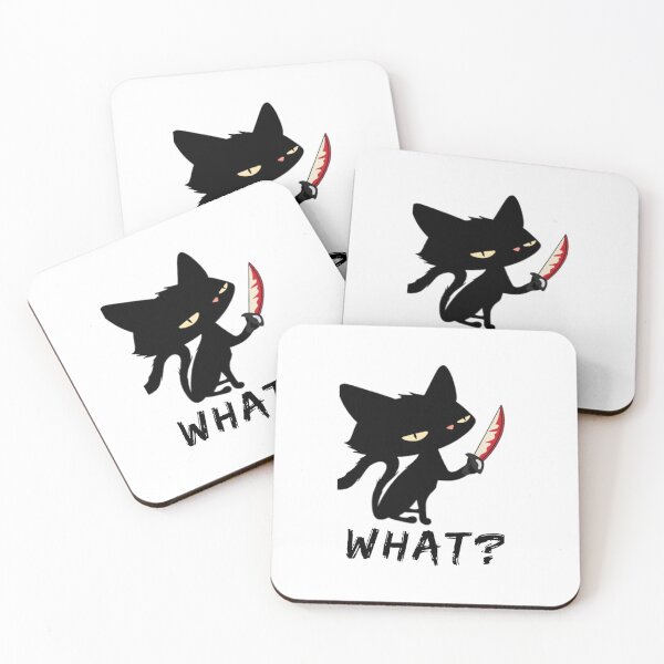 Item preview, Cat What? Murderous Black Cat With Knife - cat lovers designed and sold by Clouth Clothing  ⭐⭐⭐⭐⭐.