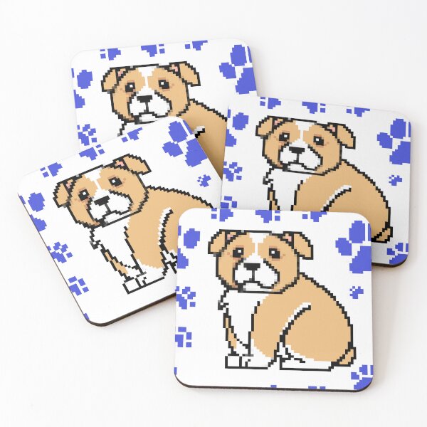 Item preview, cute doggo patterns blue designed and sold by Chaoticzarts.