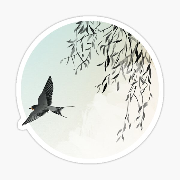 Swallows Leave Sticker
