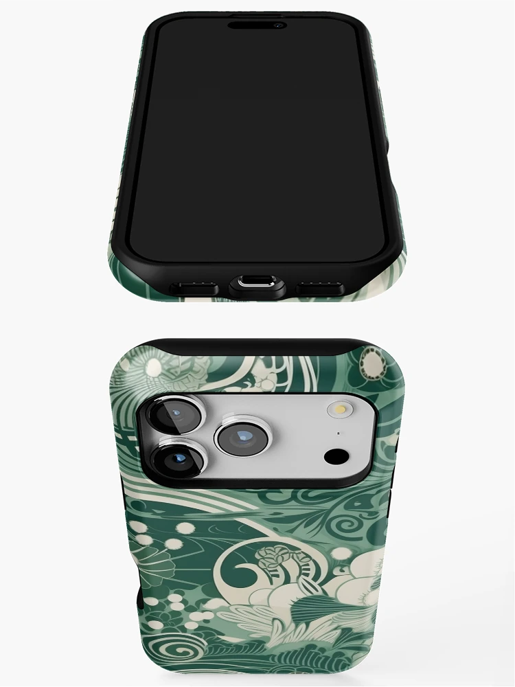 Thumbnail 3 of 4, iPhone Case, Wind Element Pattern designed and sold by RooArtistry.
