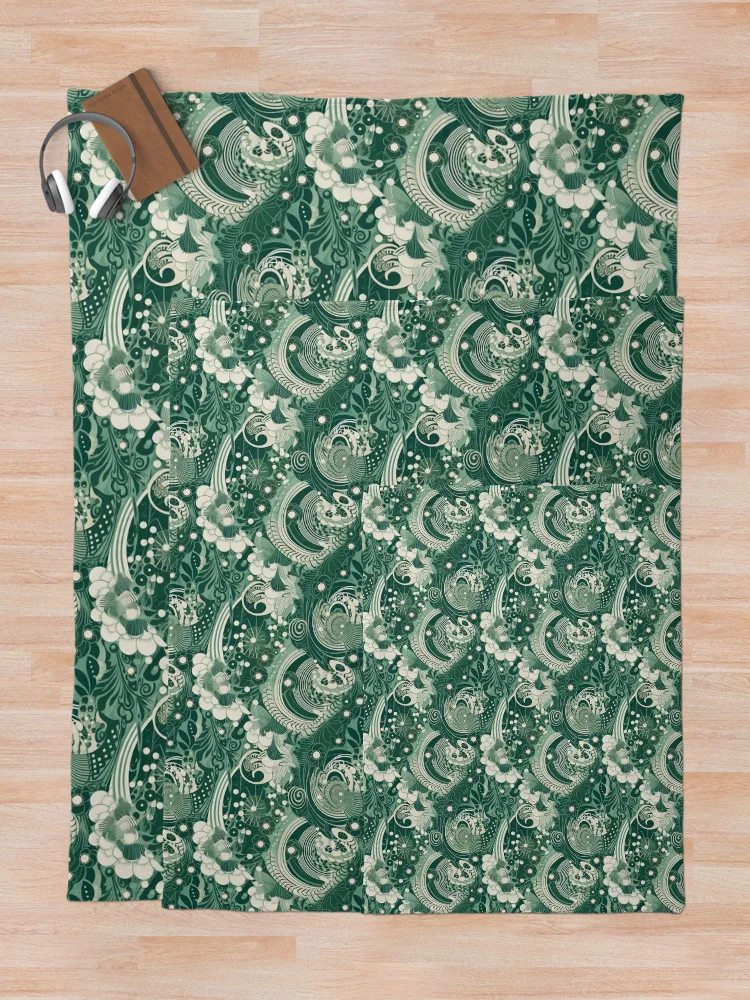 Thumbnail 5 of 6, Throw Blanket, Wind Element Pattern designed and sold by RooArtistry.