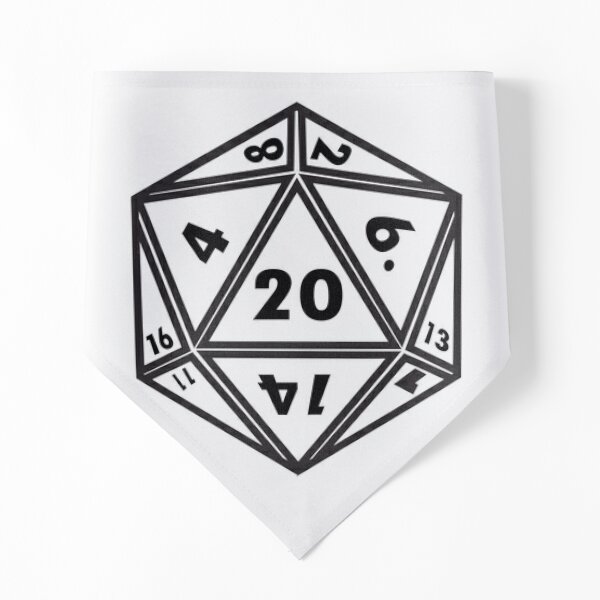 Opaque Black 20-sided Dice for Sale (d20)