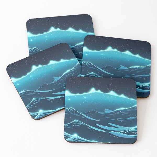 Item preview, Bioluminescent Waves, ink drawing, Ai Generated Art  designed and sold by ACC .