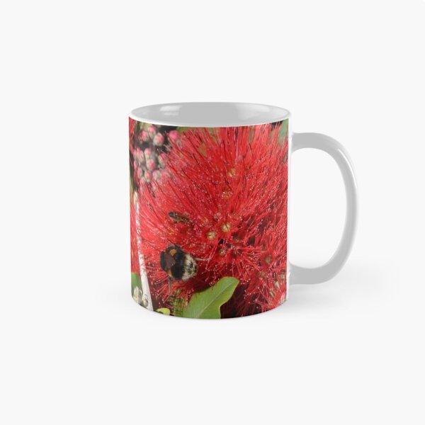 Item preview, Closeup Pohutukawa and the Bumble Bee designed and sold by lizdomett.