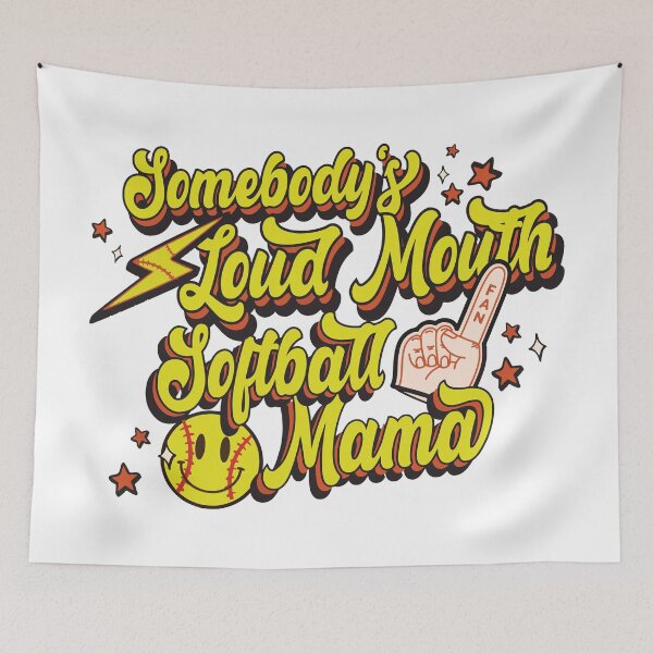 Item preview, Somebody's Loud Mouth Softball Mama - Mom's Day Softball designed and sold by printify.