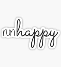 Run Happy Sticker