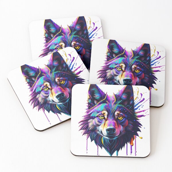 Item preview, A naughty and color wolf is waiting for you to take it home designed and sold by SurrealAnimals.