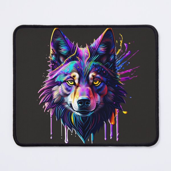 Item preview, A naughty and color wolf is waiting for you to take it home designed and sold by SurrealAnimals.